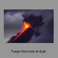 Fuego Paroxysm at dusk